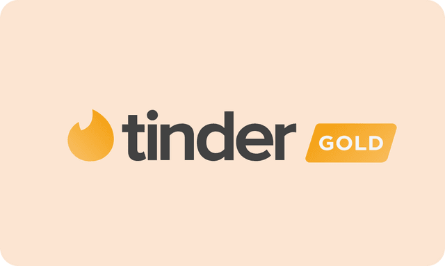 Tinder Gold abonnement logo afbeelding