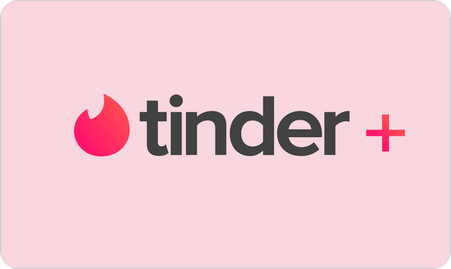 Tinder Plus abonnement logo afbeelding