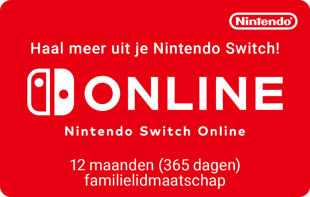 Nintendo Switch Online 12 maanden | Familielidmaatschap 34.99